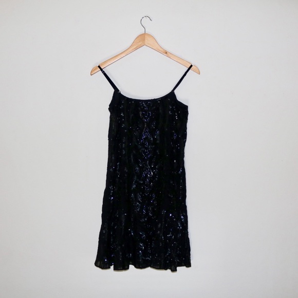 Needle & Thread Ebony Sequined Crepe Dress - Picture 5 of 13